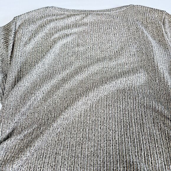 White House Black Market Womens Blouse Gold Size Small Polyester Blend Stretch - Picture 12 of 12